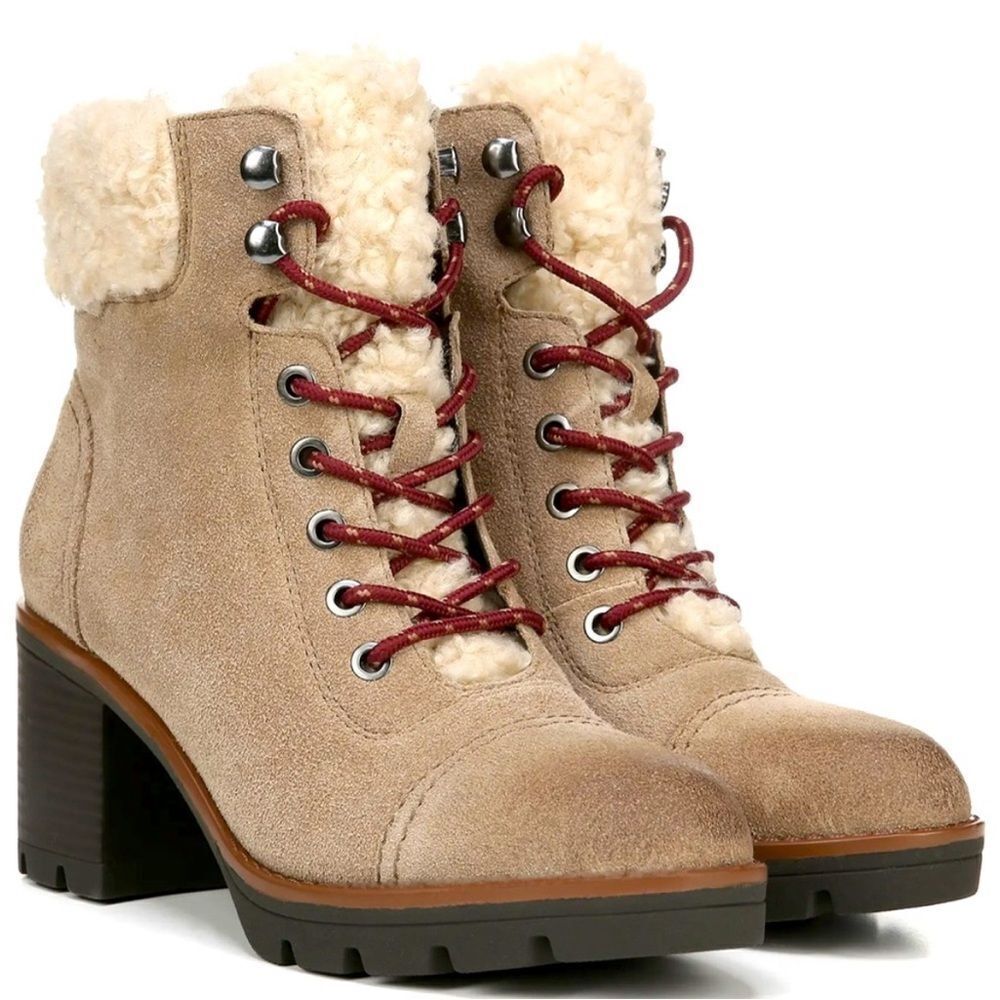 NWT Naturalizer Women's Varuna 2 Waterproof Booties Oatmeal Suede Size 7.5